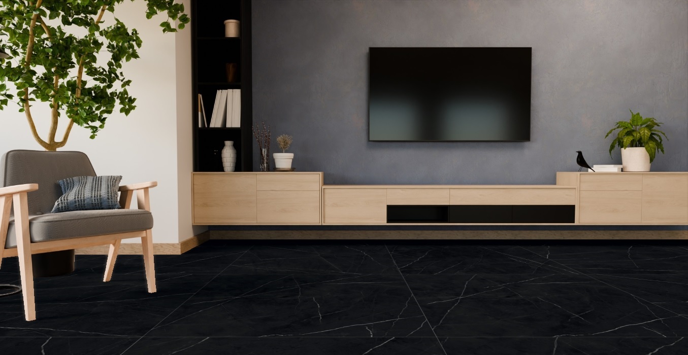Porcelanato Villagres 106x106 Royal Black