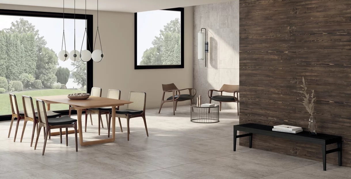 Porcelanato Portobello 60x120 Brasilia Concreto Cinza