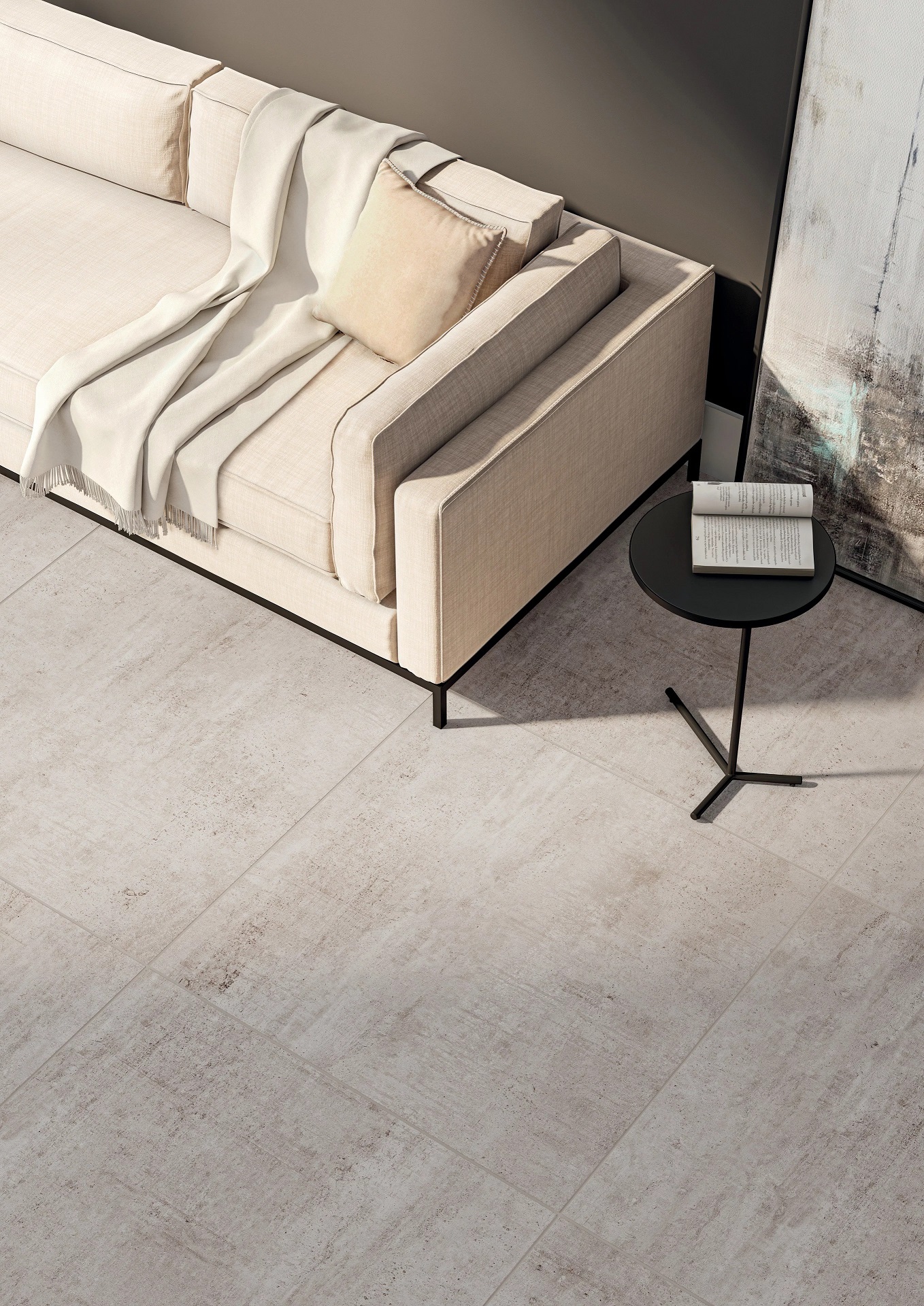 Porcelanato Portobello 60x120 Brasilia Concreto Cinza