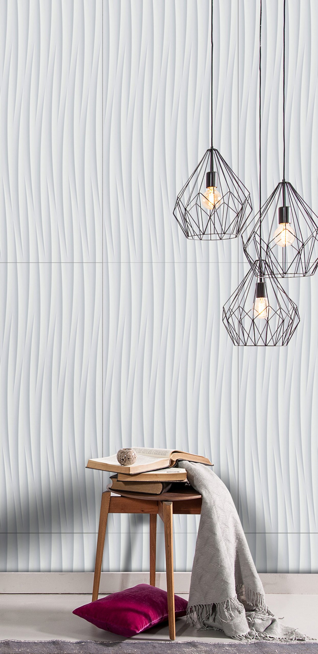 Porcelanico Lume 45x90 Wave White