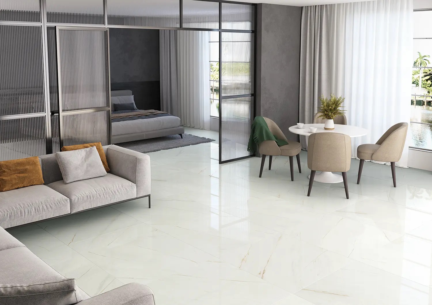 Porcelanato Angelgres 72×72 Calacata Gold