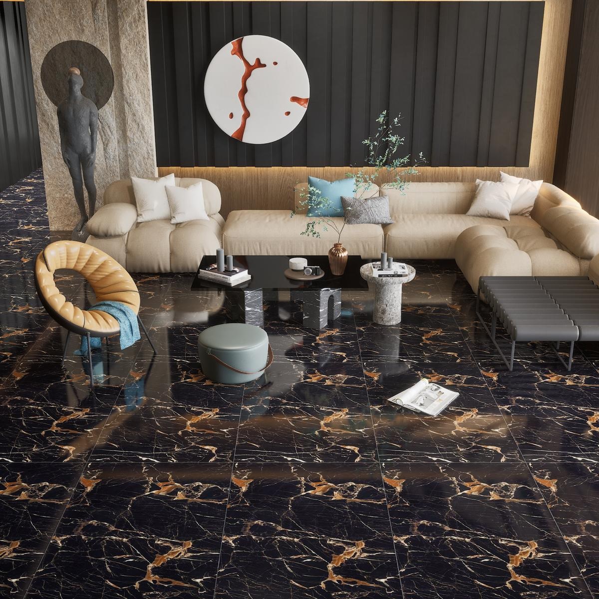 Porcelanato Brid 60X120 Sagon Black