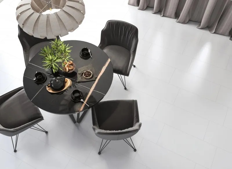 Porcelanico Carmelo Fior 37x74 Alaska Brillante Plus