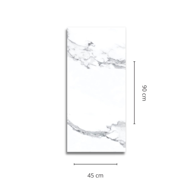 Porcelanato Ilva 45x90 Statuario Marble Home