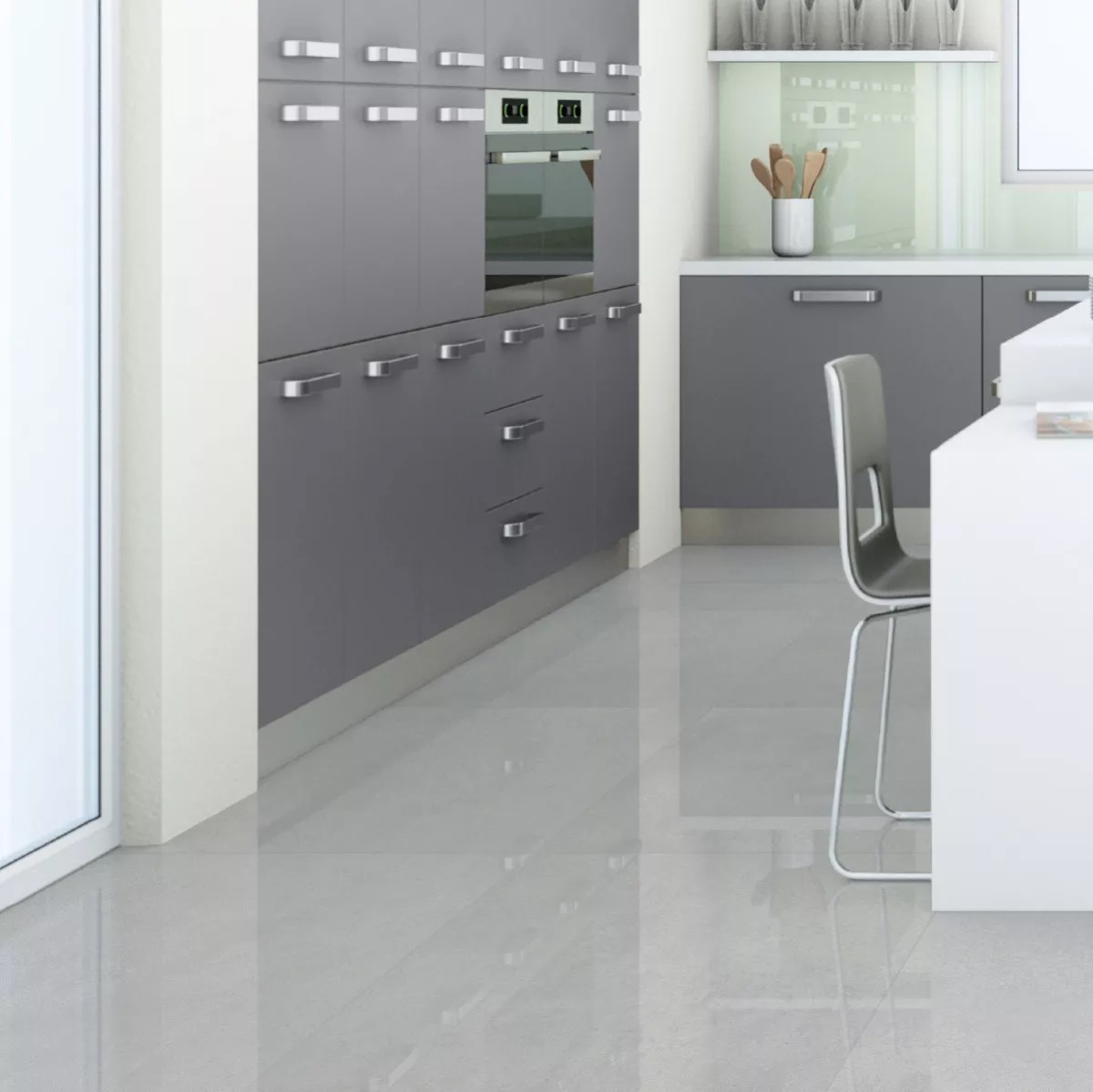 Porcelanico Delta 71x71 Copan Cinza