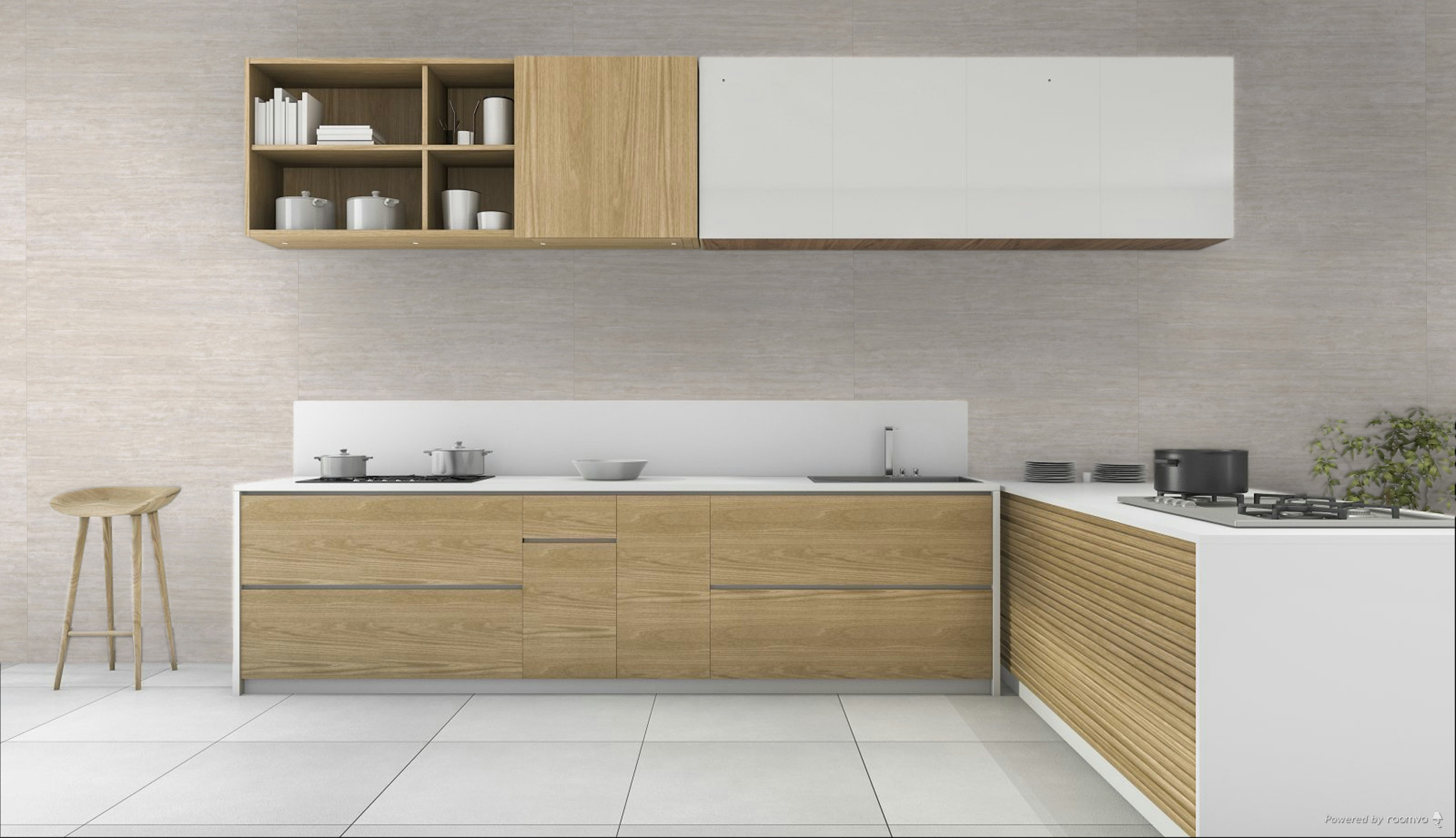 Porcelanico Embramaco 63x122 Gran Travertino Navona Lux