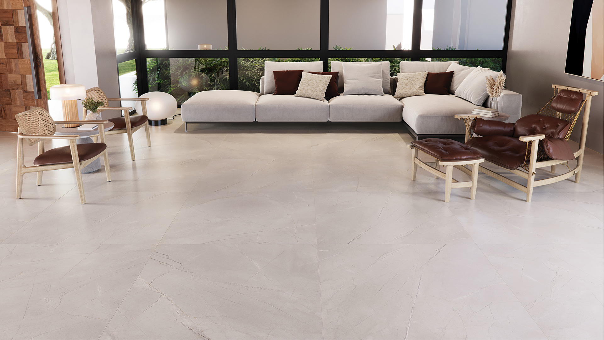 Porcelanato Villagres 106x106 Pulpis Grey