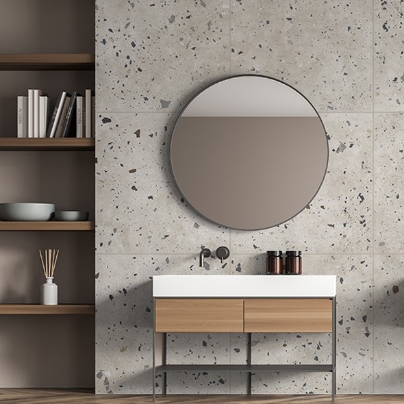 Porcelanato Vite 80x80 Fiocco Ligth Grey