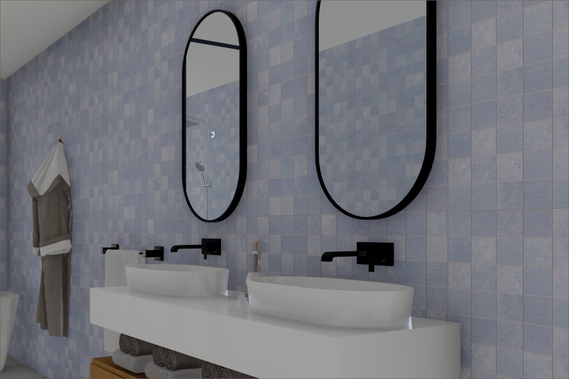 Ceramica Cortines 30x45 Piedra Bali Azul