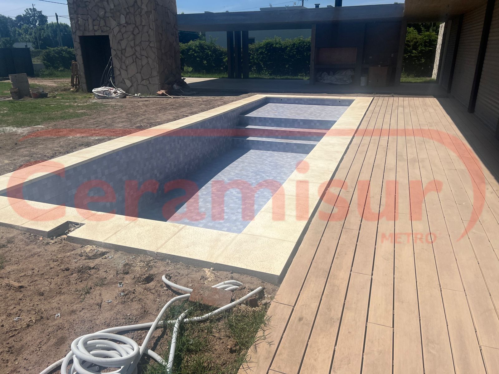 Ceramica Cortines 30x45 Piedra Bali Azul