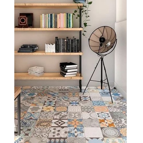 Ceramica Lourdes 56x56 Calcareo Color