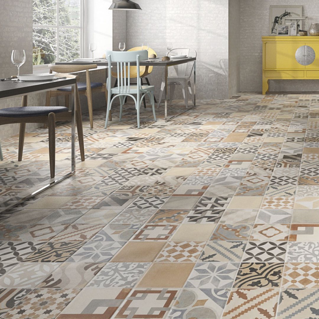 Ceramica Lourdes 56x56 Calcareo Color