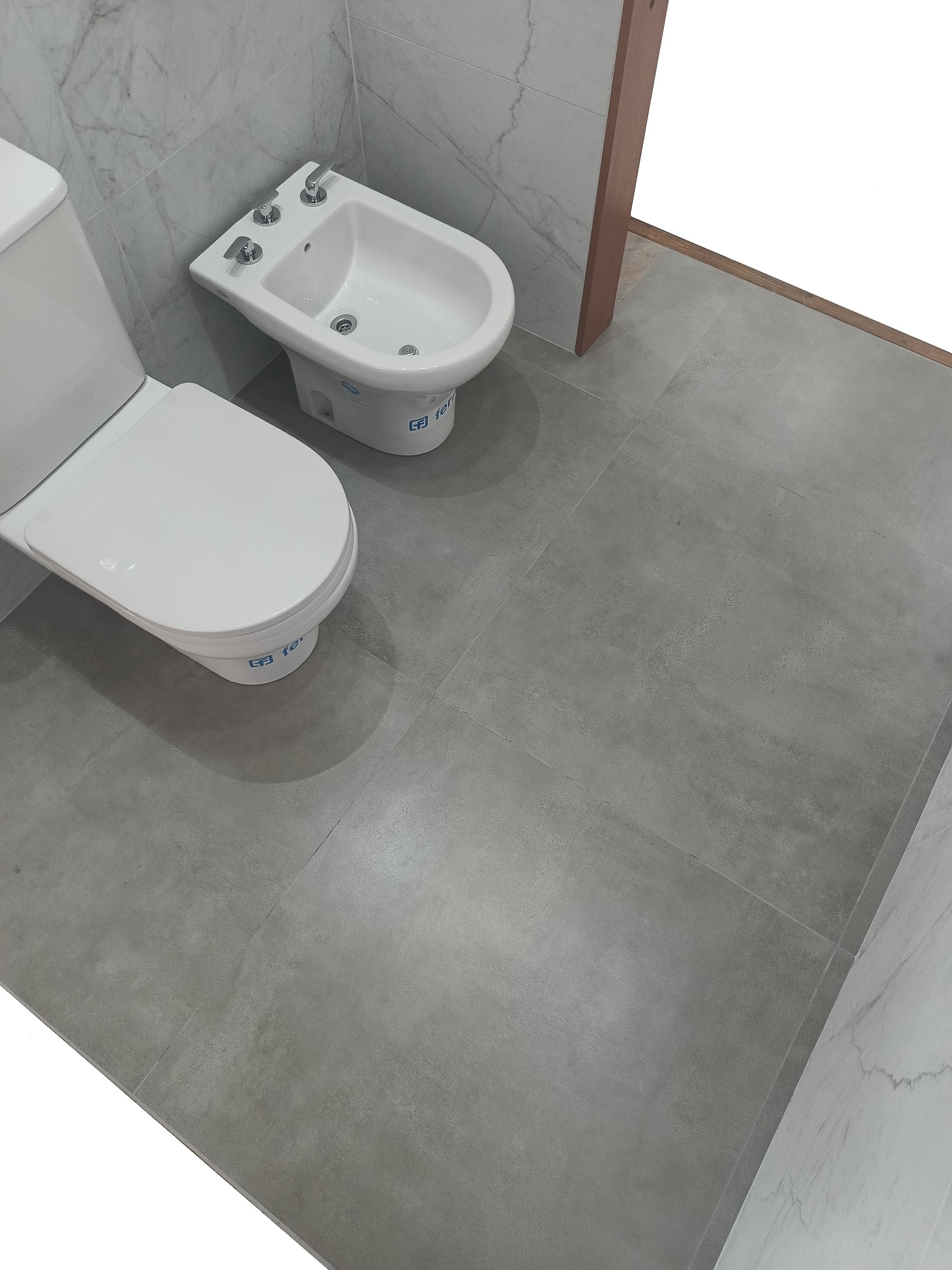 Porcelanato Lourdes 80x80 Cemento Gris