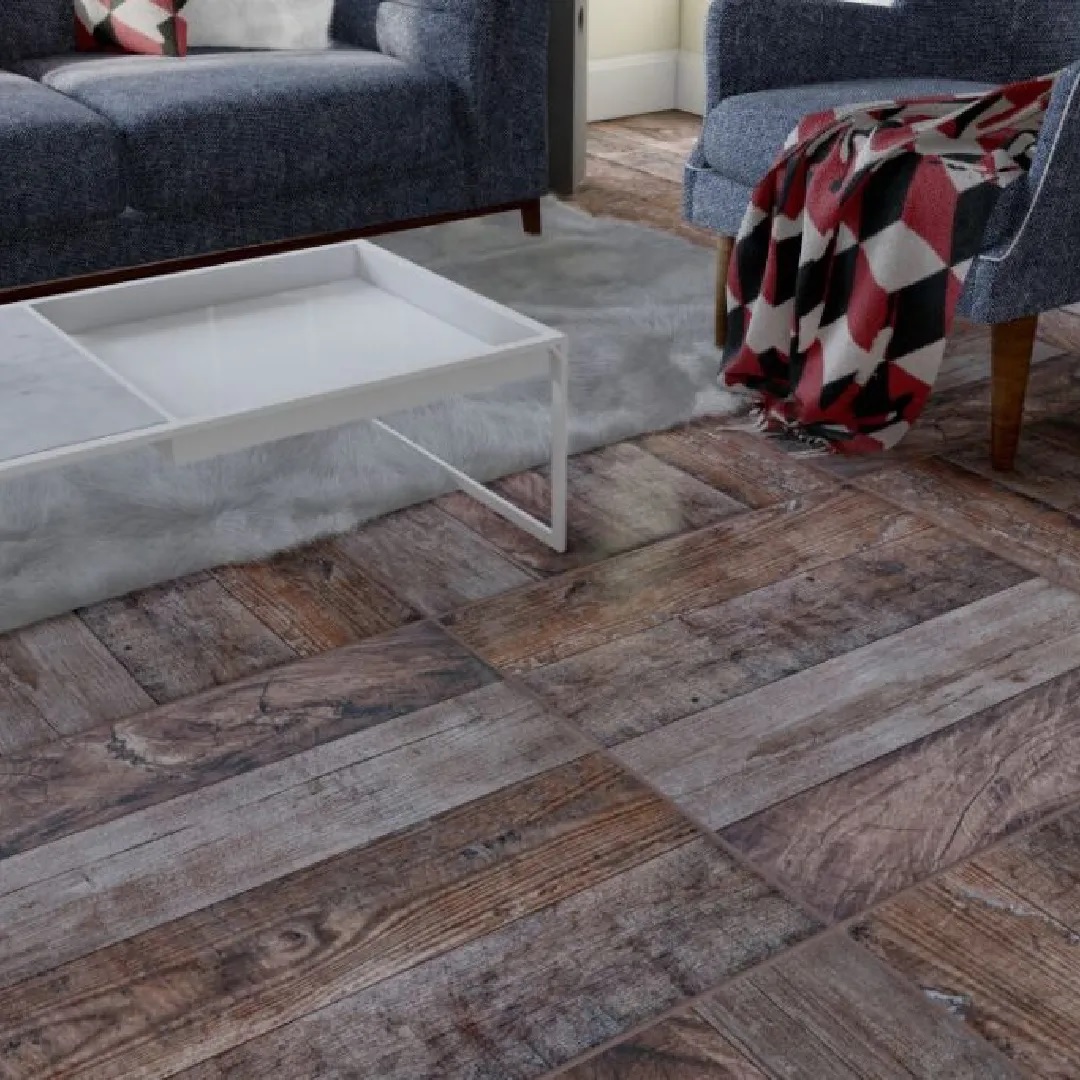 Ceramica Cortines 45x45 Parquet Castaño