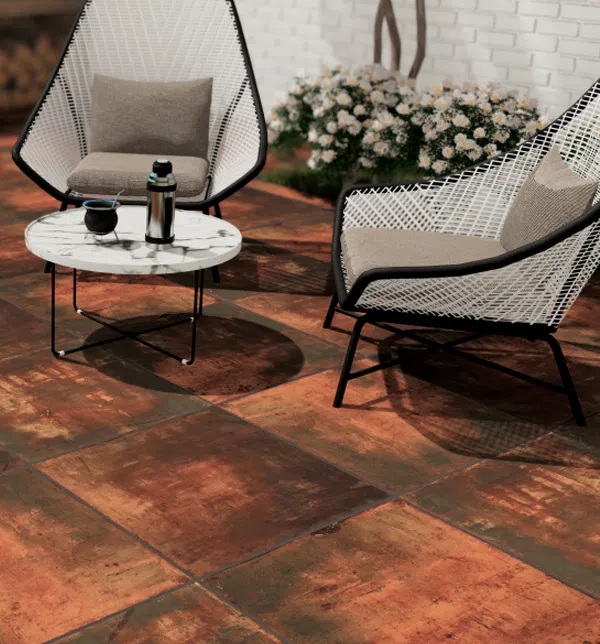 Ceramica Cortines 45x45 Parquet Castaño