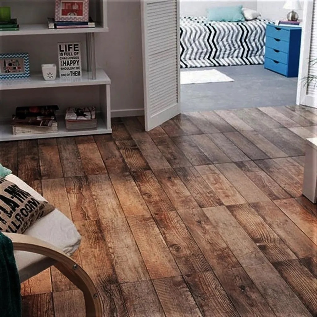 Ceramica Cortines 45x45 Parquet Castaño