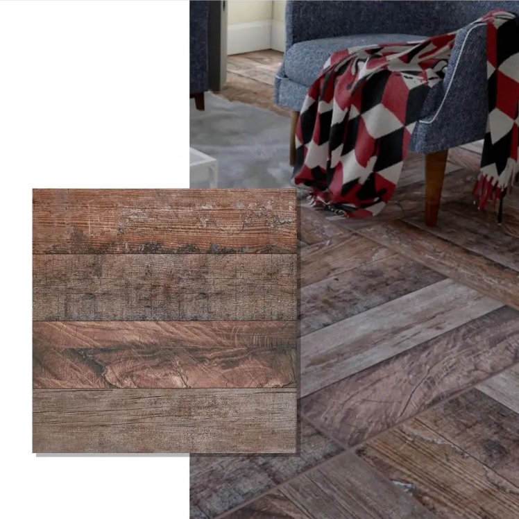 Ceramica Cortines 45x45 Parquet Castaño