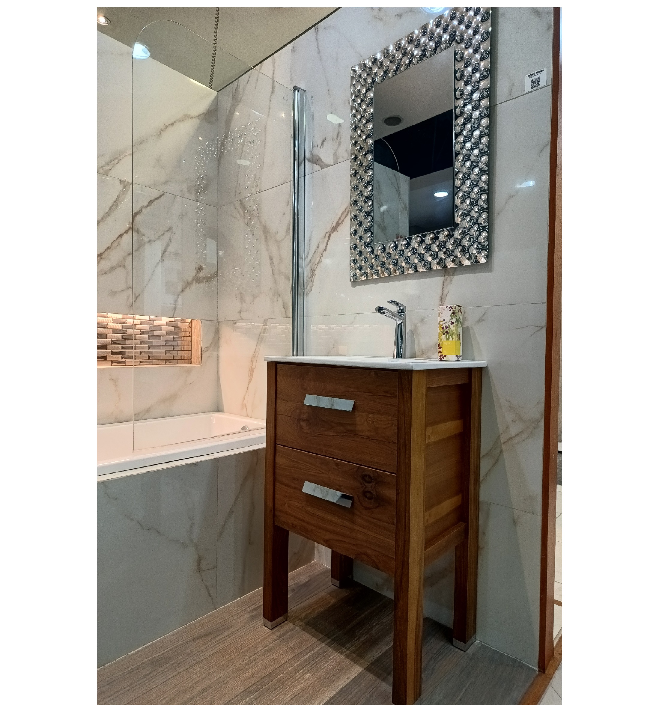 Espejo Muniagurria Nima Plata Rectangular