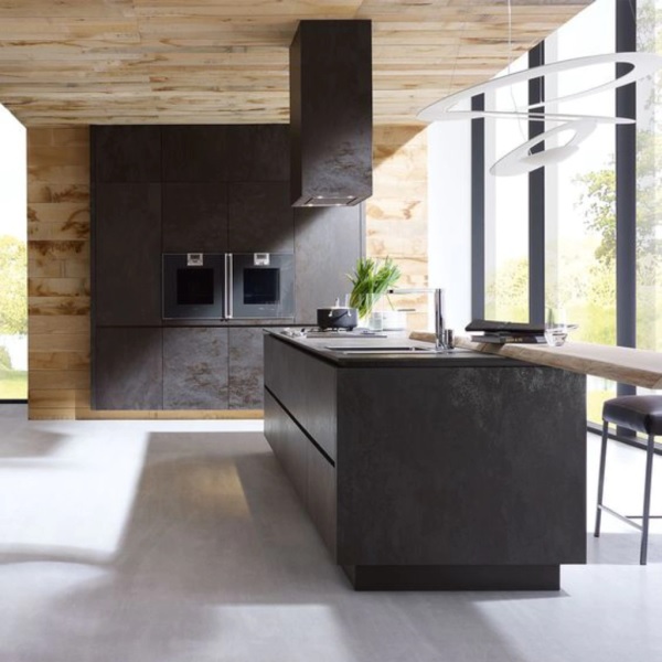 Porcelanato San Pietro Láminas 80x160 Oxido Negro