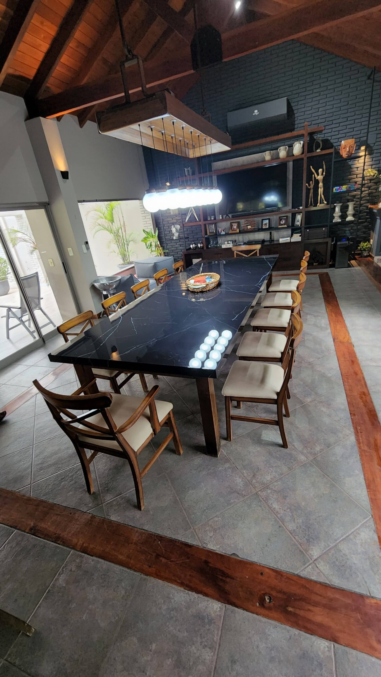Porcelanato San Pietro Láminas 80x160 Negro Marquina