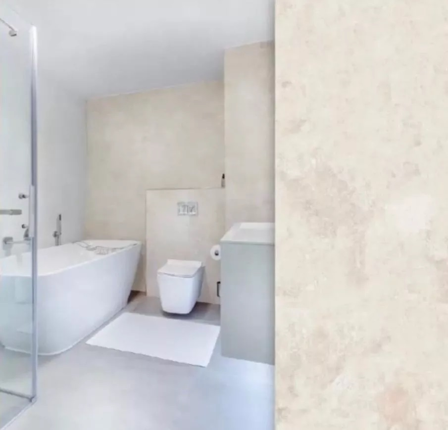 Porcelanato San Pietro Láminas 80x160 Concreto Hueso
