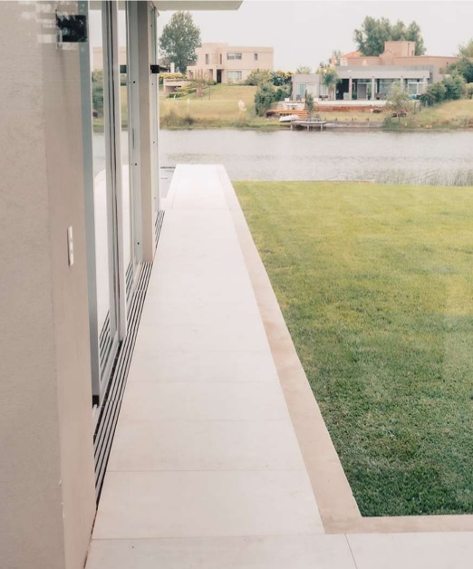 Porcelanato San Pietro Láminas 80x160 Concreto Hueso
