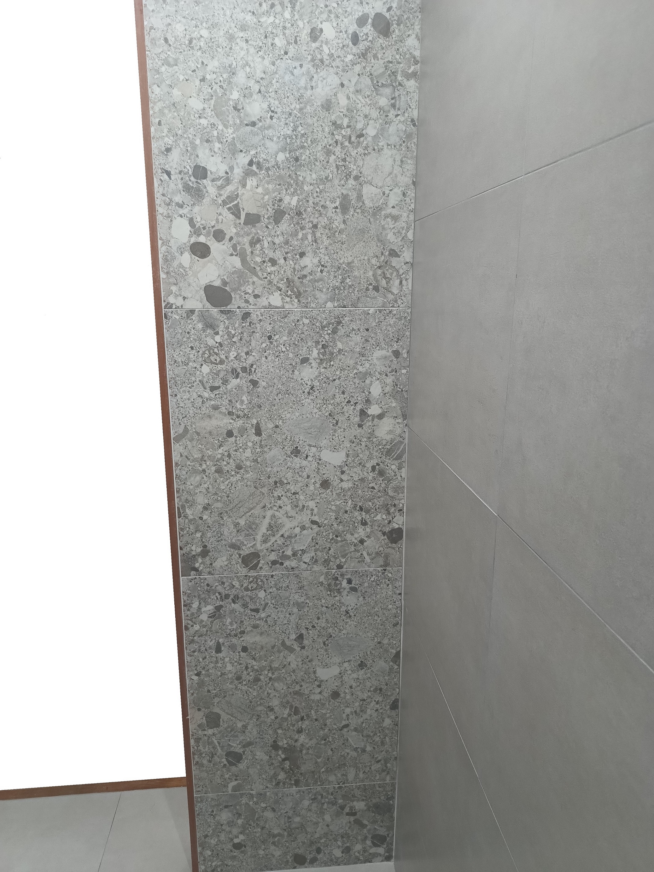 Porcelanato Cerro Negro 64x122 Terrazo Gris