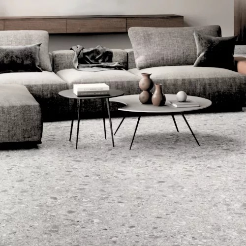 Porcelanato Cerro Negro 64x122 Terrazo Gris