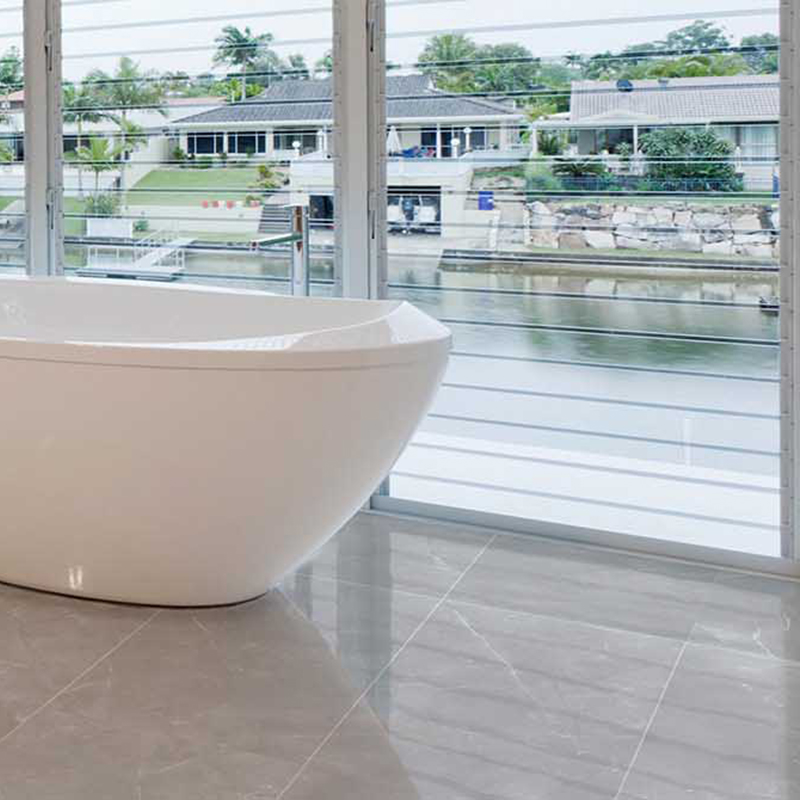 Porcelanato Cerro Negro 58x58 Monaco Gris Pulido