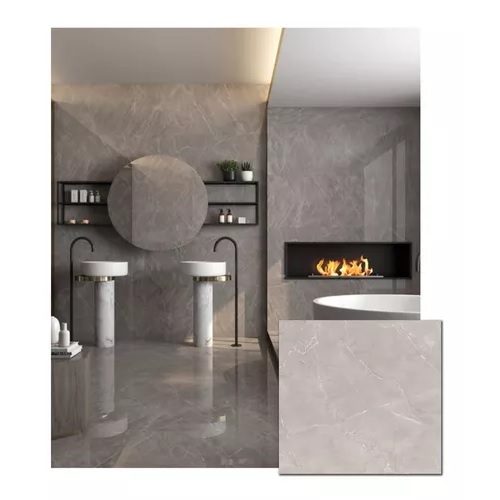 Porcelanato Cerro Negro 58x58 Monaco Gris Pulido