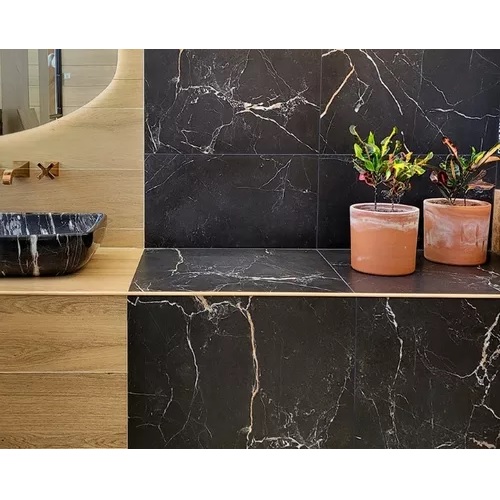 Porcelanato Cerro Negro 58x117 Portoro Pulido