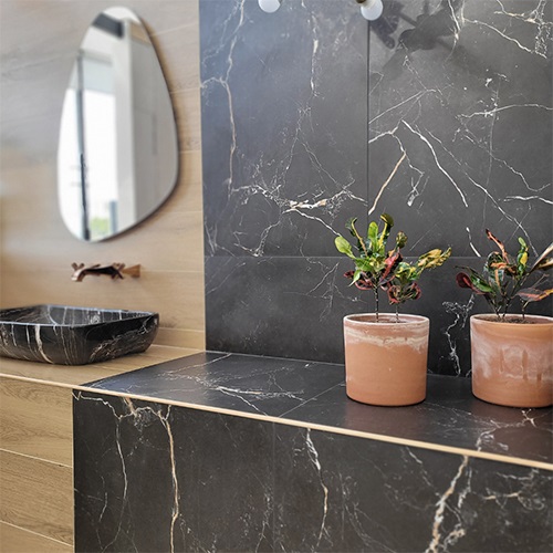 Porcelanato Cerro Negro 58x117 Portoro Stinado