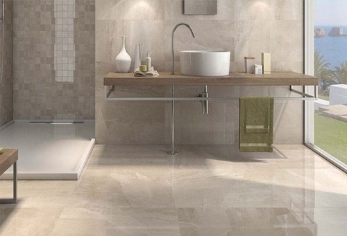 Porcelanato Cerro Negro 58x117 Monaco Crema Pulido
