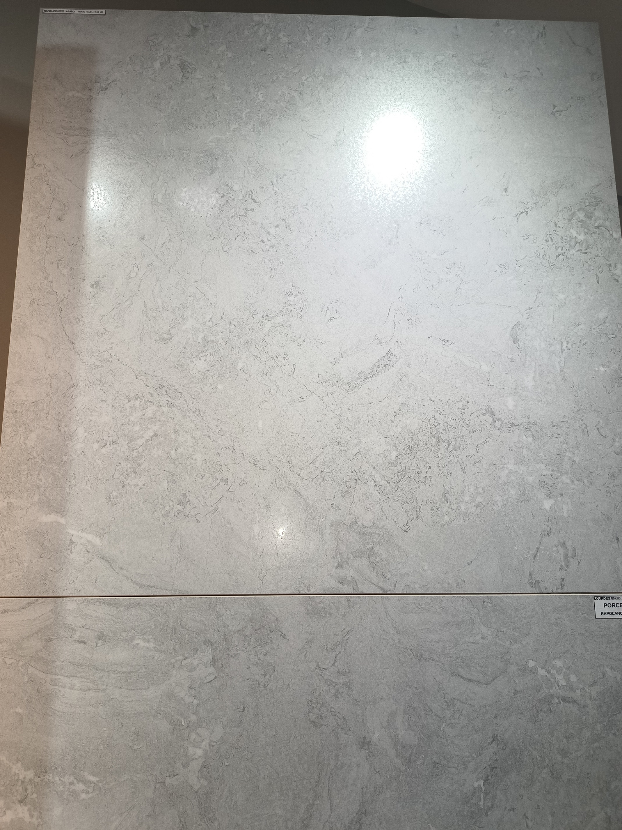 Porcelanato Lourdes 80x80 Rapolano Gris Lapado