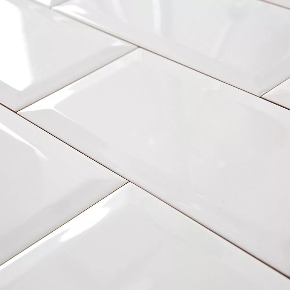 Ceramica San Lorenzo 7,7x15,4 Bisote Blanco