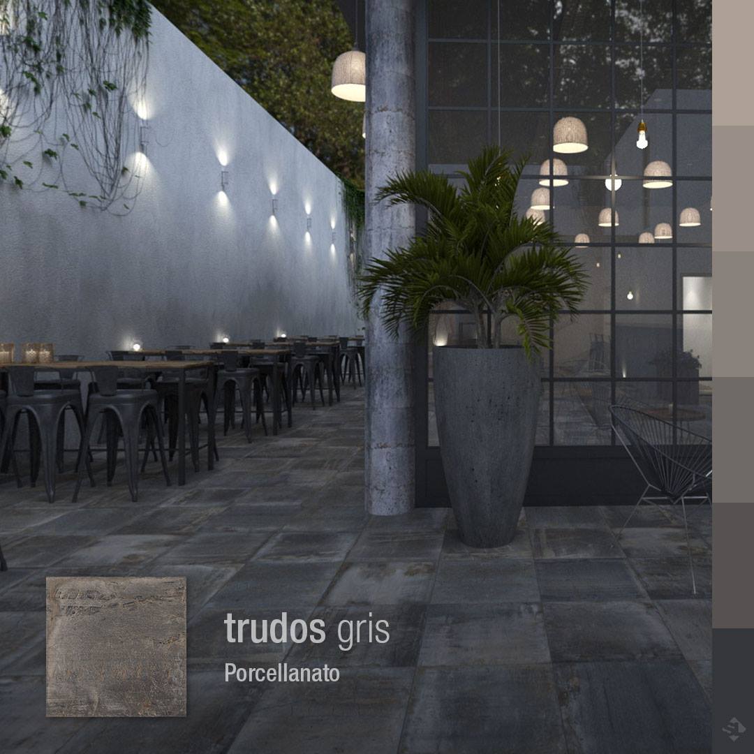 Porcelanato San Lorenzo 58x58 Trudos Gris