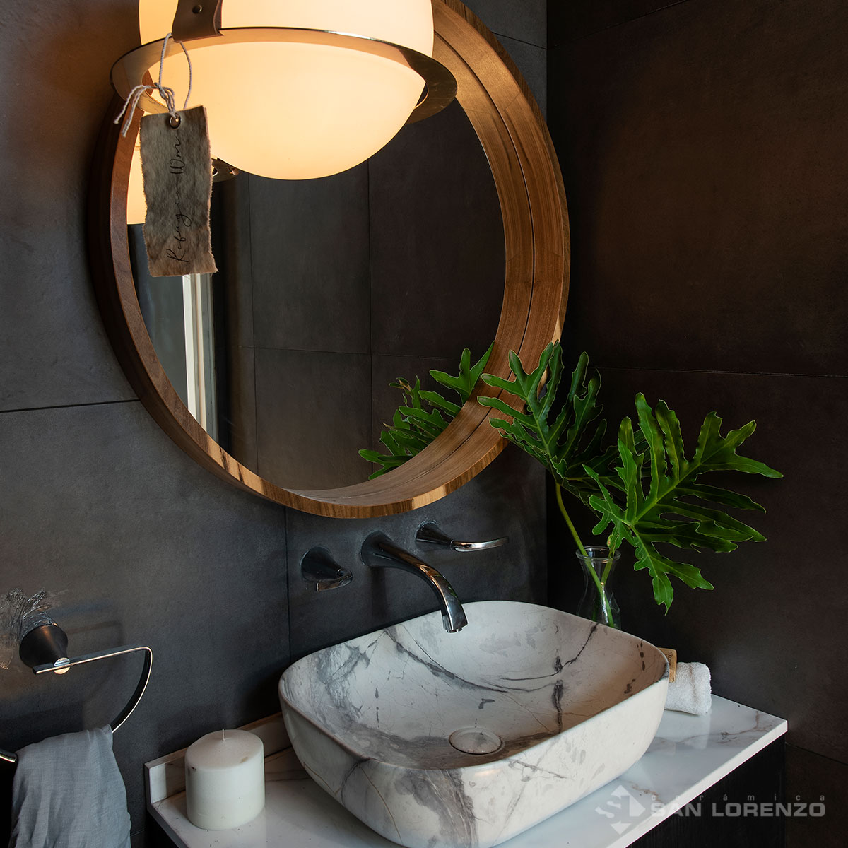 Porcelanato San Lorenzo 58x58 Terraferma Black