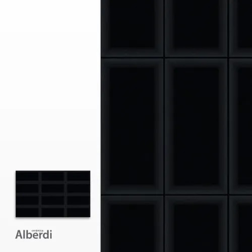 Cerámica Alberdi 28×45 Axella Negro