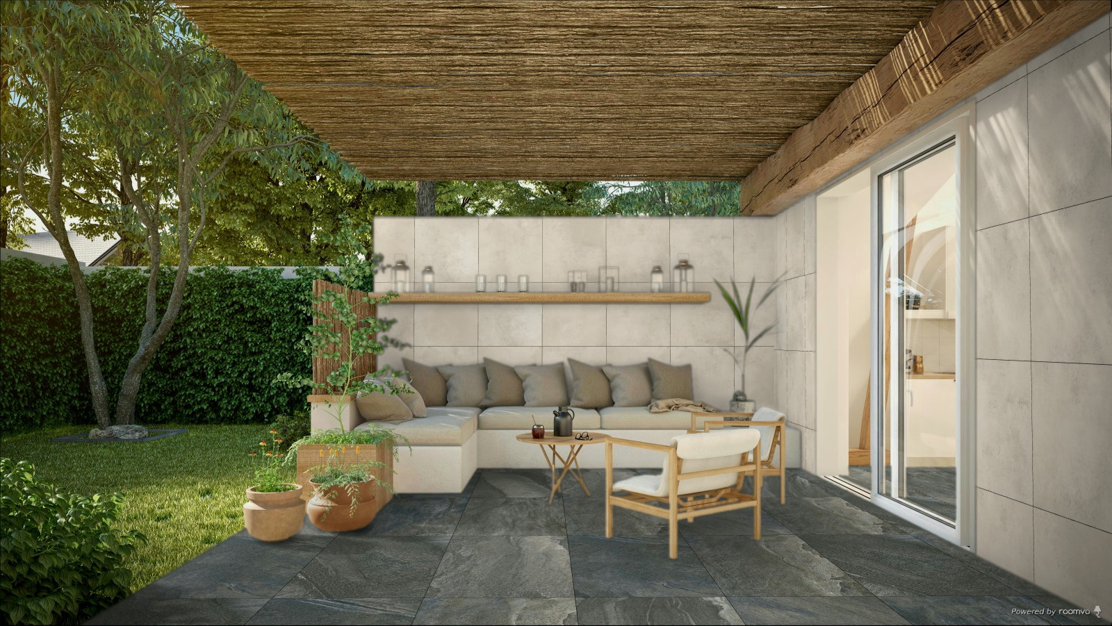 Porcelanato San Lorenzo 58x117 Rocca Ardesia Gris