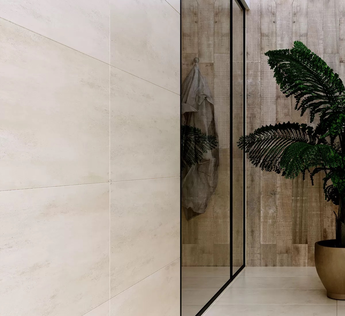 Porcelanato San Lorenzo 58x117 Batilo Duo Ivory