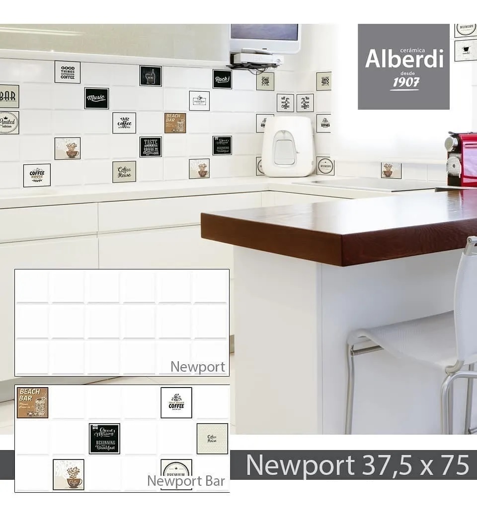 Cerámica Alberdi 37.5×75 Newport Bar