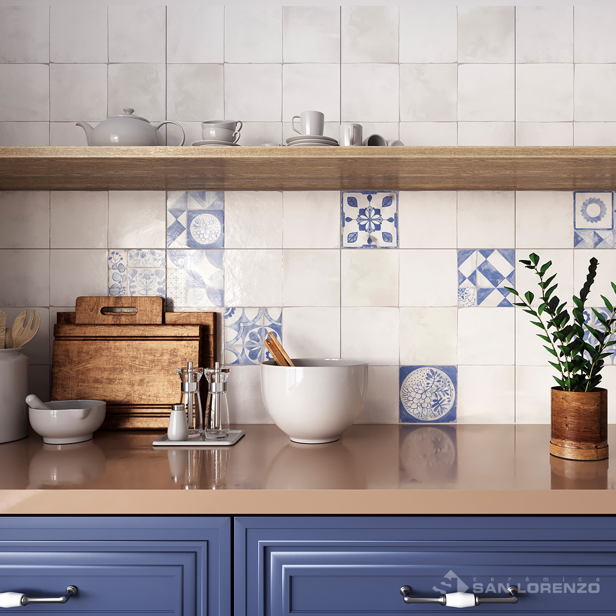 Ceramica San Lorenzo 45x45 Mediterrani Deco
