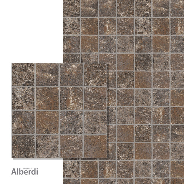 Cerámica Alberdi 46×46 Pórfido Marrón