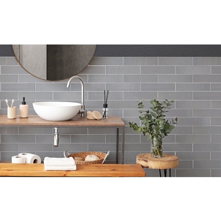 Ceramica Esmaltada Piu 6,9x28 Veneto Ceniza Mate