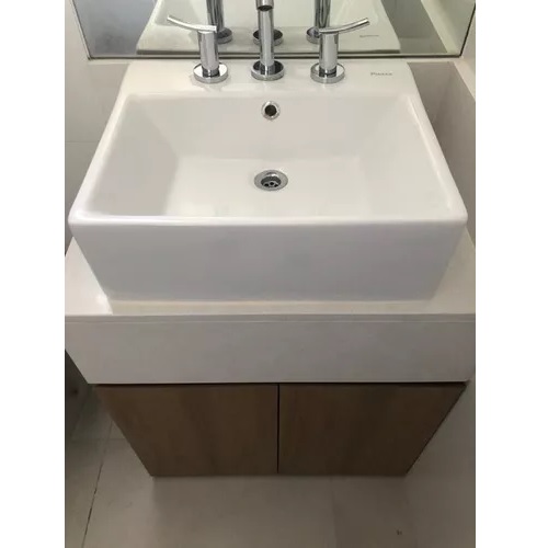 Bacha De Apoyar Piazza A117 Blanca Monocomando