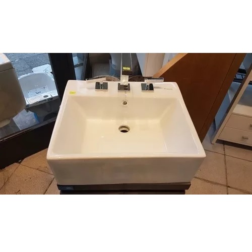 Bacha De Apoyar Piazza A117 Blanca De 3 Agujeros