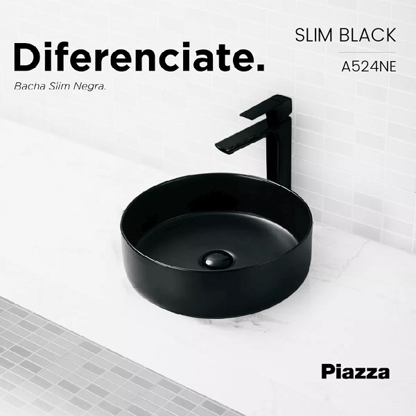 Bacha De Apoyar Piazza A524 Negra