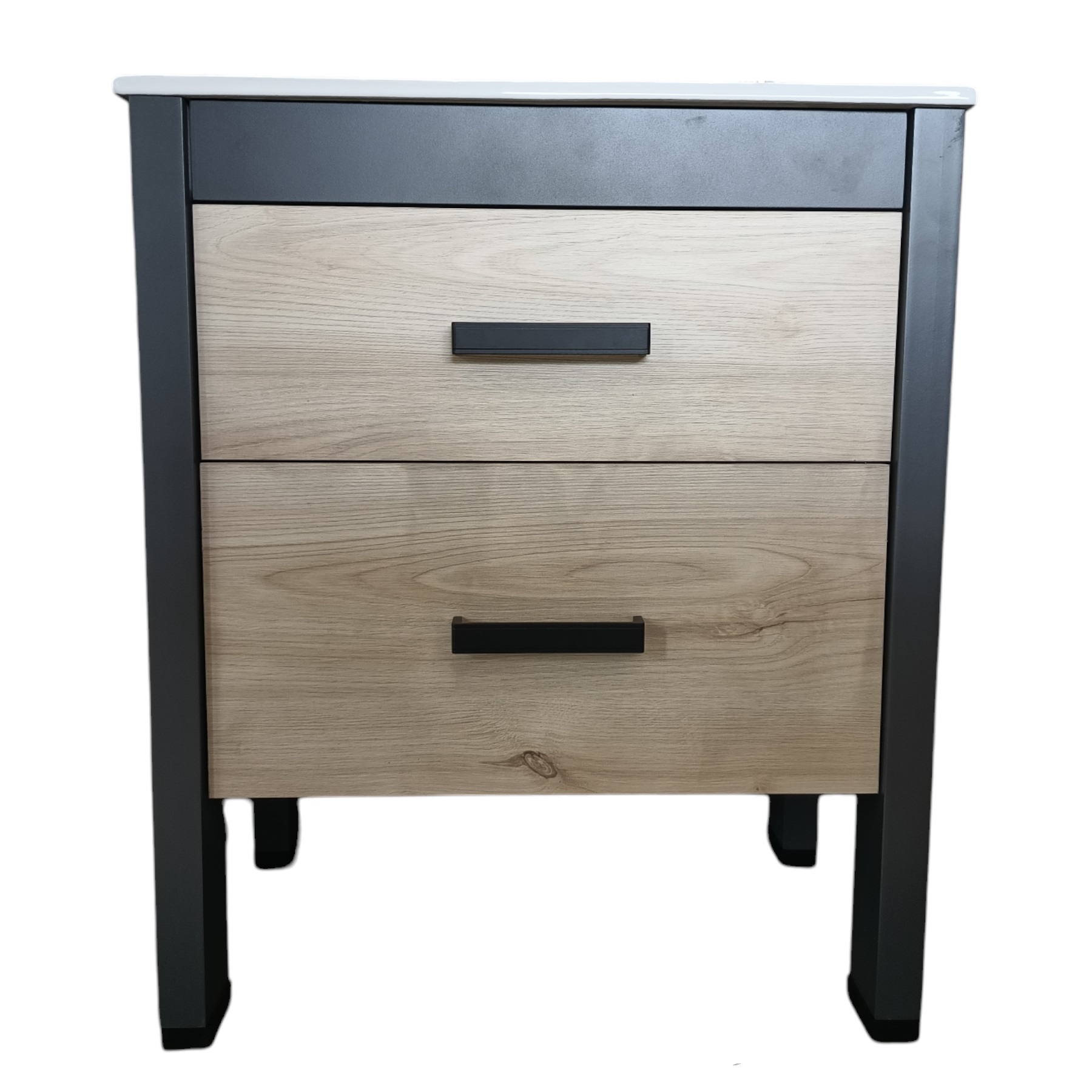 Vanitory De Pie Con Bacha Monocomando Campi Black 70 Cm