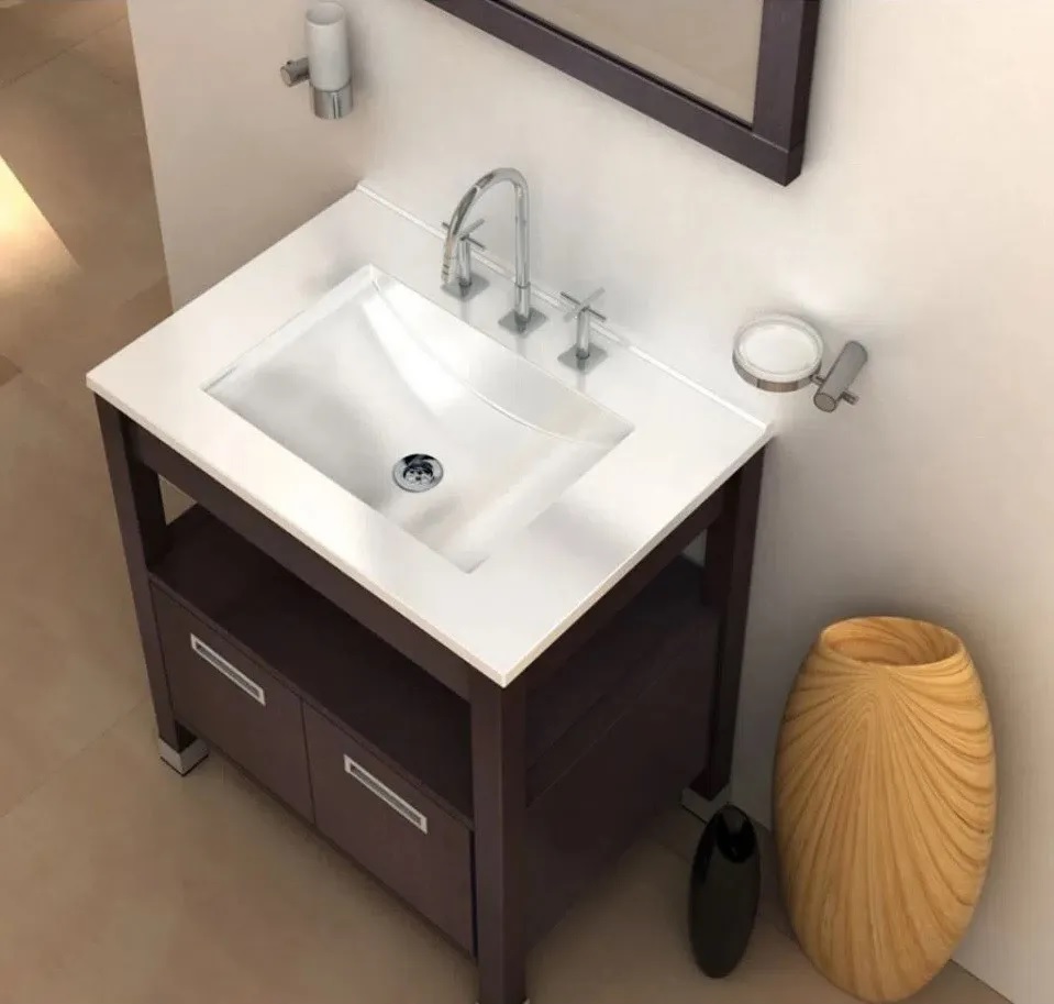 Vanitory De Pie Con Bacha Monocomando Campi Domus 85 Cm