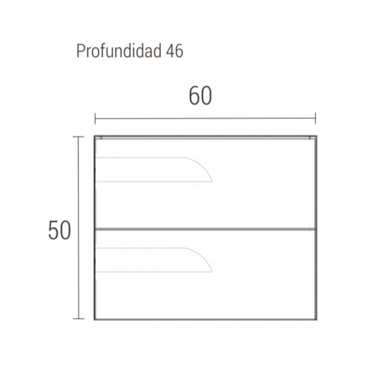 Vanitory De Colgar Schneider Rivo 60 Cm Blanco